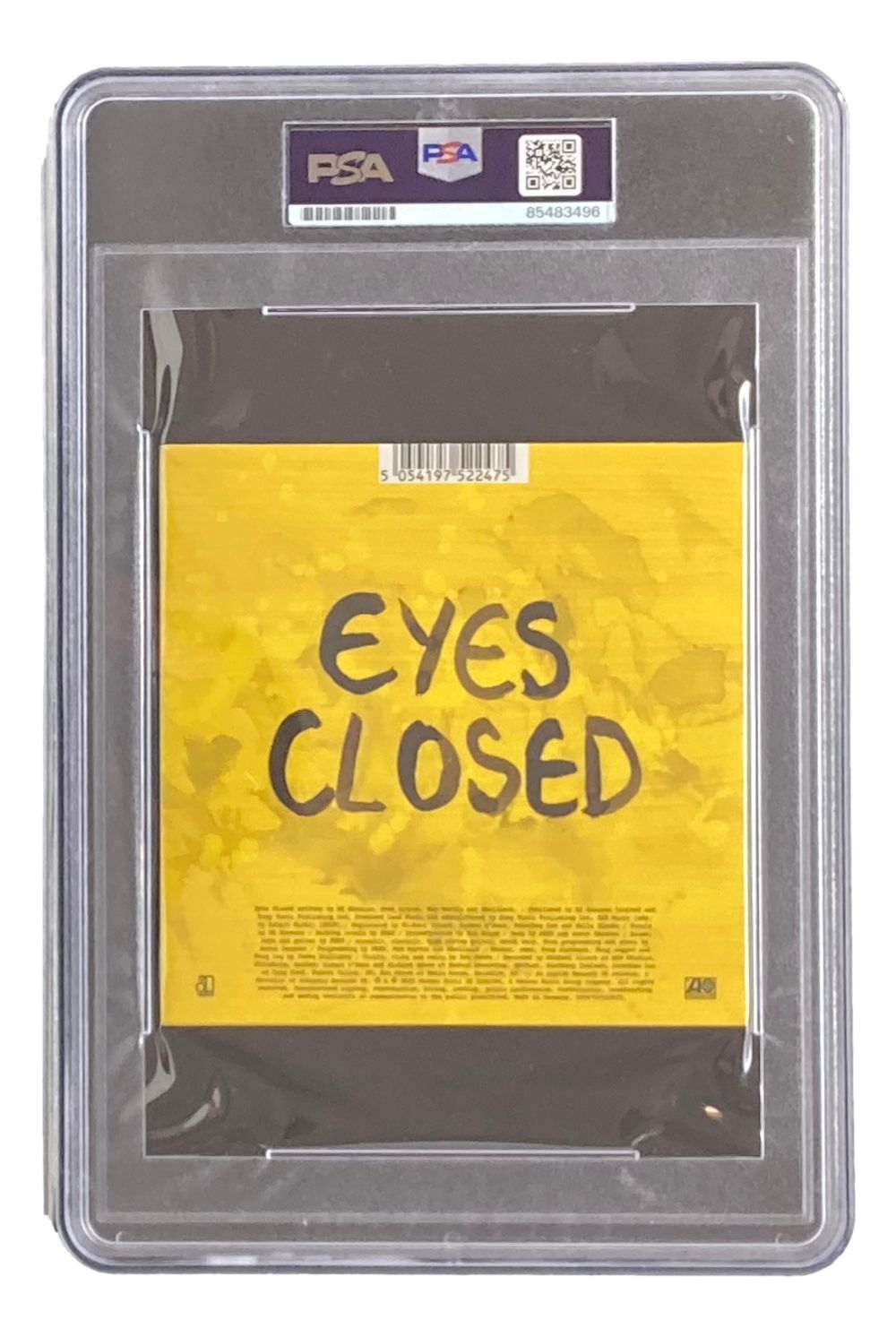 Ed Sheeran Signed Eyes Closed CD Booklet PSA Certified - Limited Edition Collectible for Music Fans & Memorabilia Display