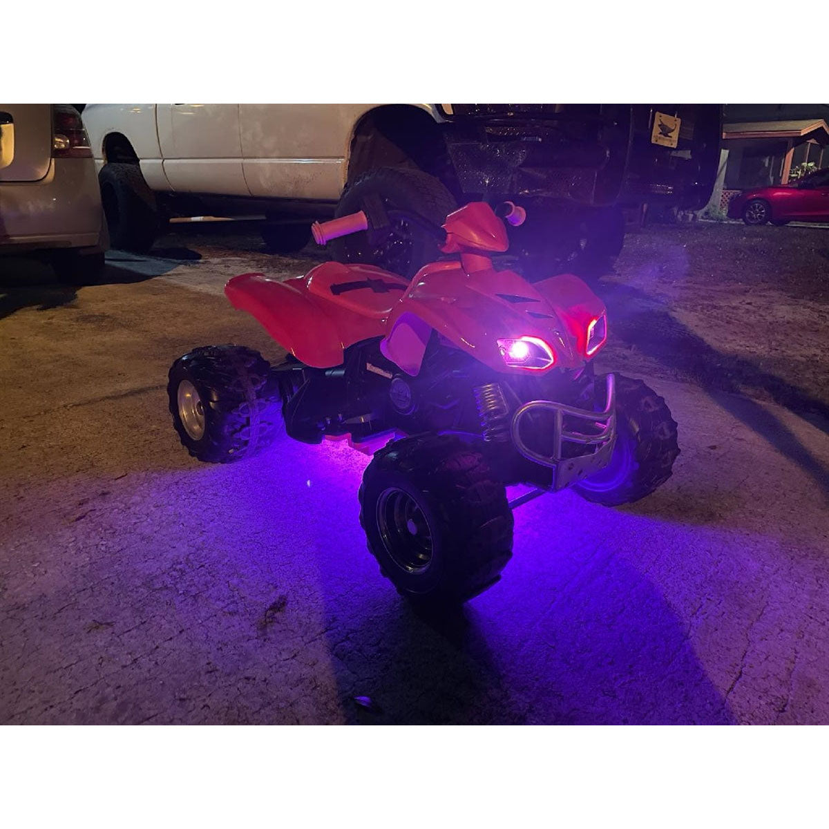 Pink LED Underglow Car Body Lighting Kit - Custom Car Neon Lights for Cars, Trucks & SUVs - Enhance Your Ride at Night or Car Shows