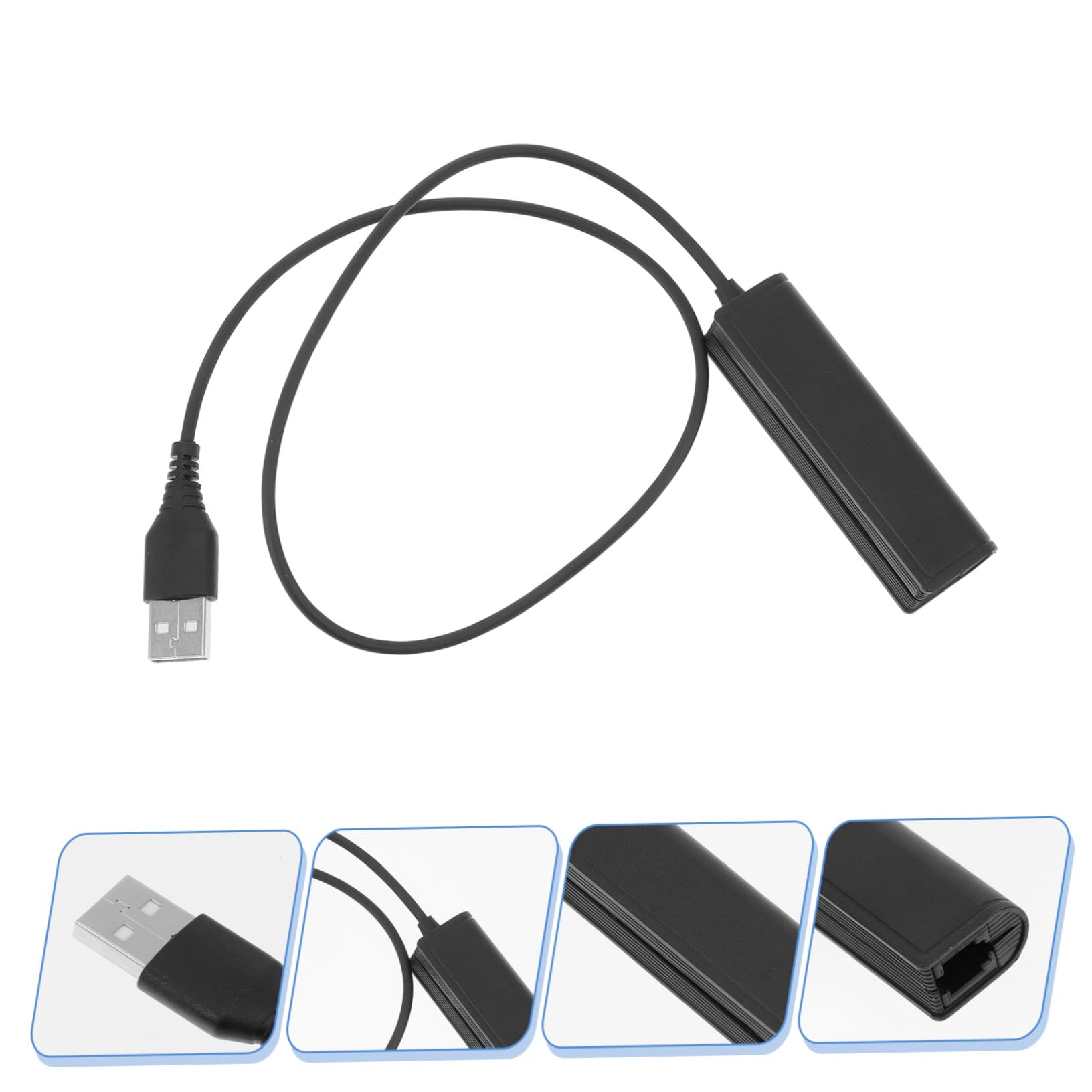 DOITOOL 3-Pack PC Headset Adapter Cable - RJ9 Female Socket to Male Plug Converter for Phone Headsets - Perfect for Call Centers, Office Communications & Remote Work Setups