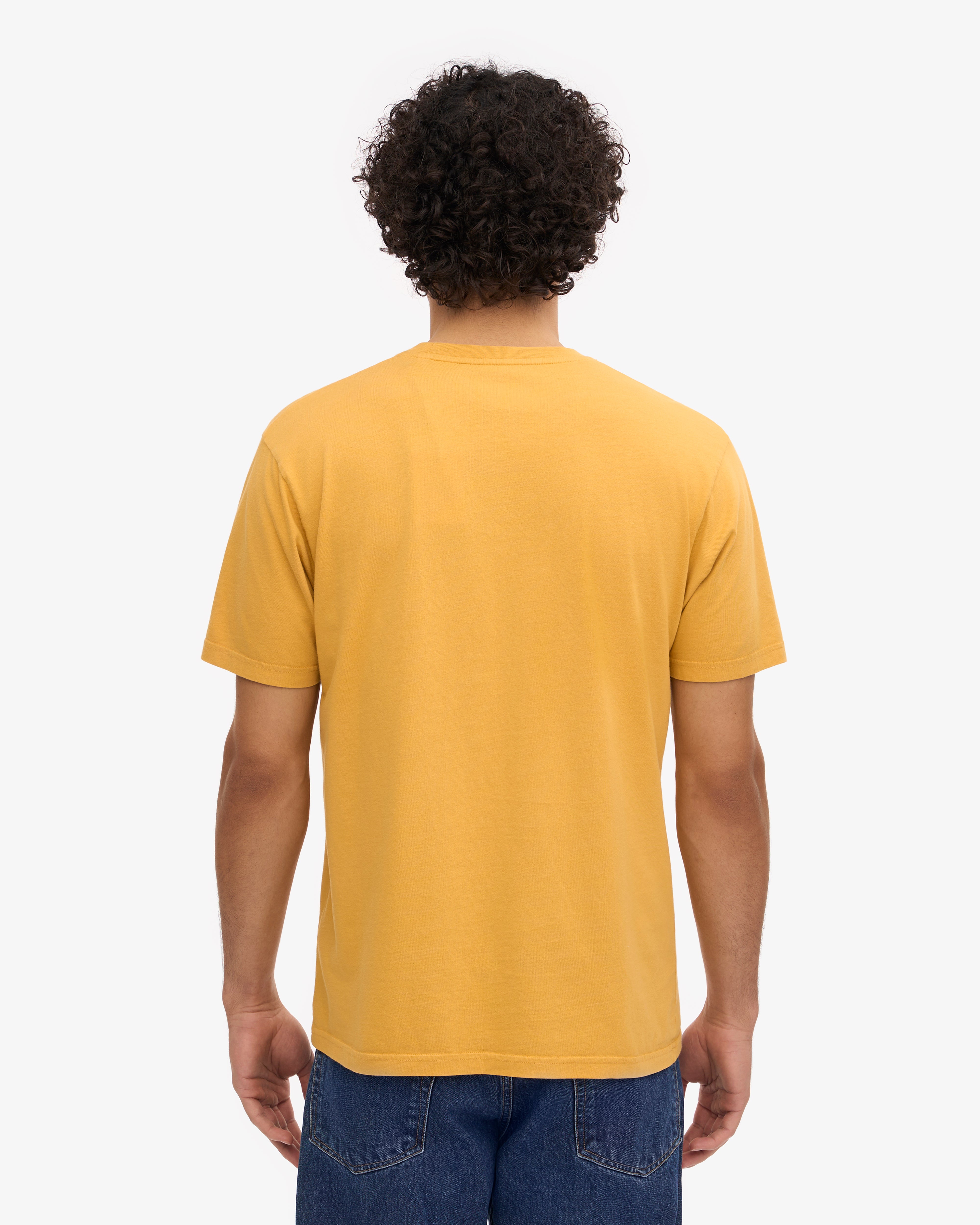 Classic Organic Cotton T-Shirt in Burned Yellow | Eco-Friendly & Soft | Perfect for Casual Wear & Sustainable Fashion