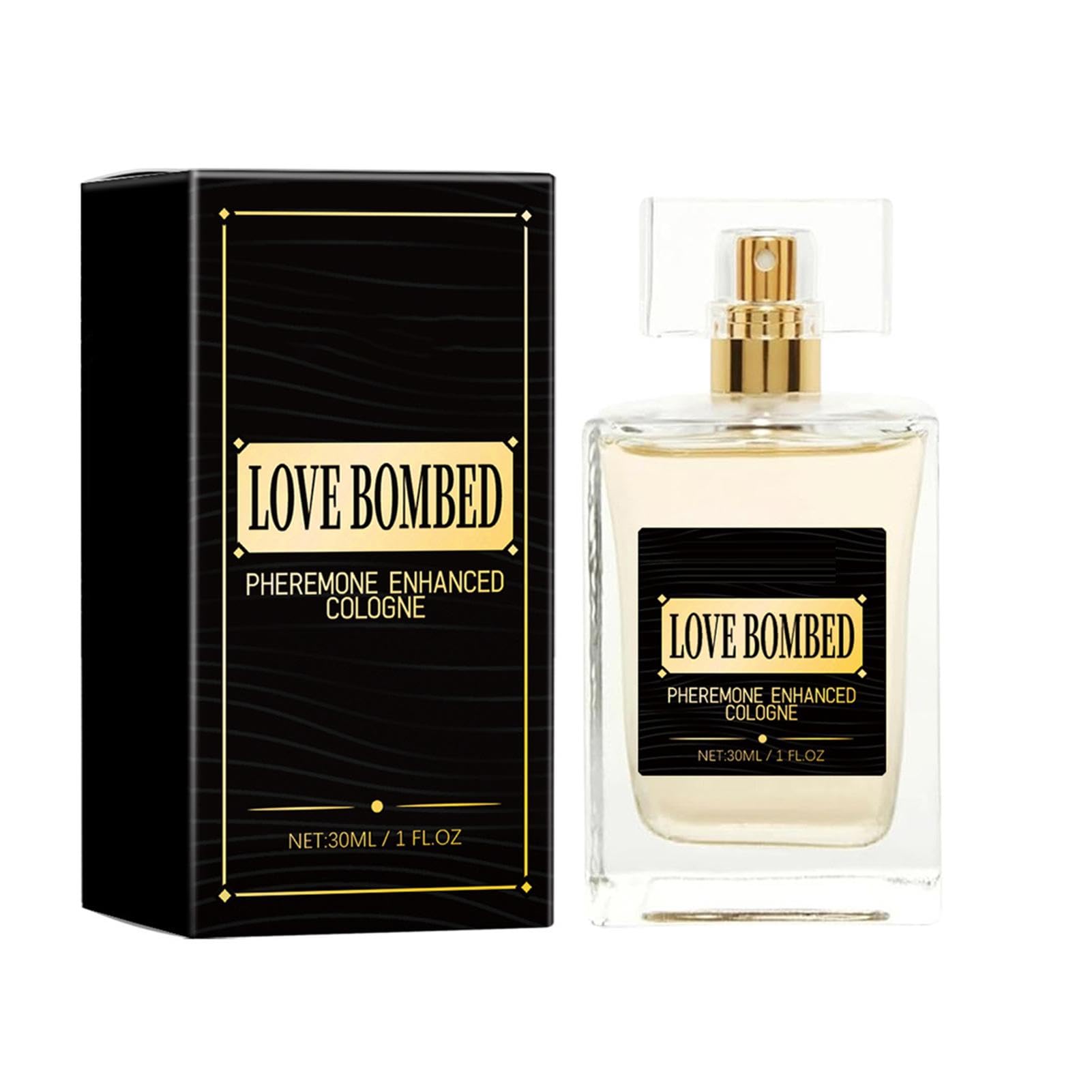 Love Bombed Cologne for Men - Long Lasting Pheromone Fragrance | Attract Women with Charming Scent | Perfect for Date Night, Gifts & Special Occasions