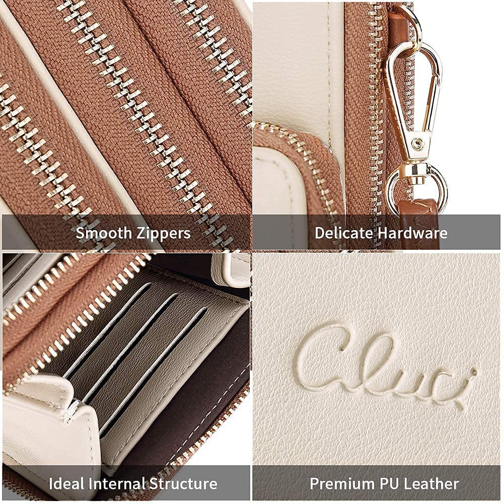 CLUCI Genuine Leather Women's Backpack Purse with Detachable Crossbody Bag - Stylish Travel Wallet for Women | Perfect for Work, Commute & Weekend Getaways