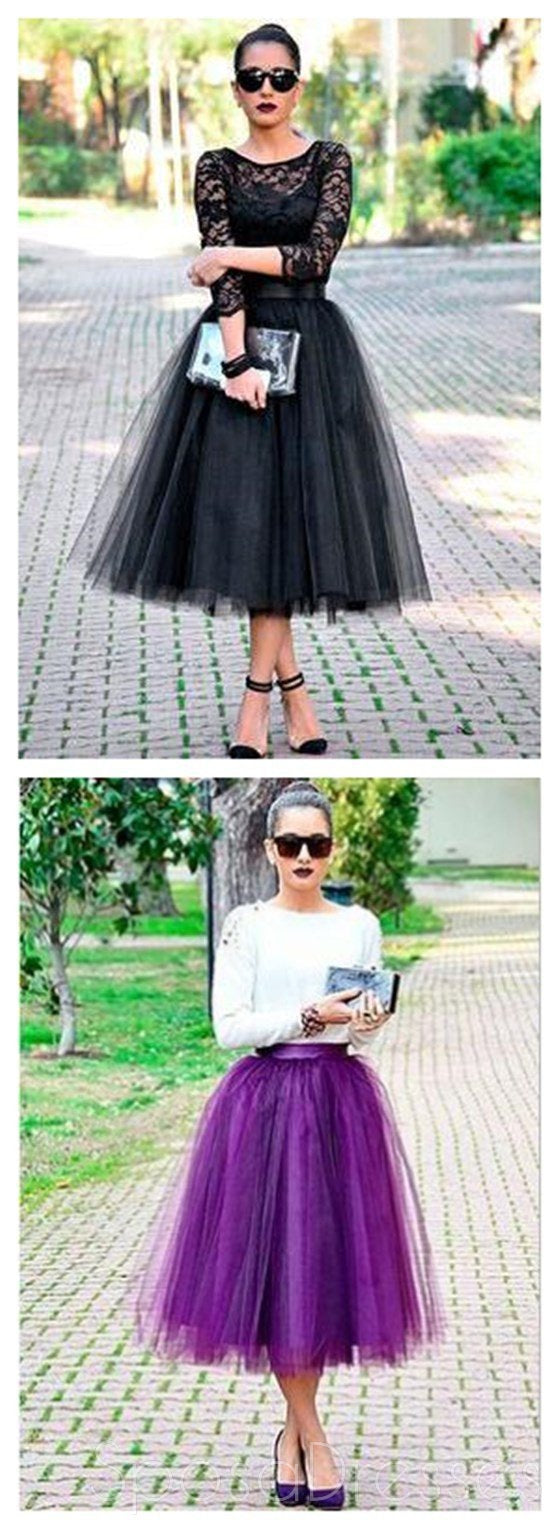 Elegant Black Lace Prom Dress with Long Sleeves - Affordable Evening Gown for Homecoming, Formal Parties & Special Occasions | PD0039