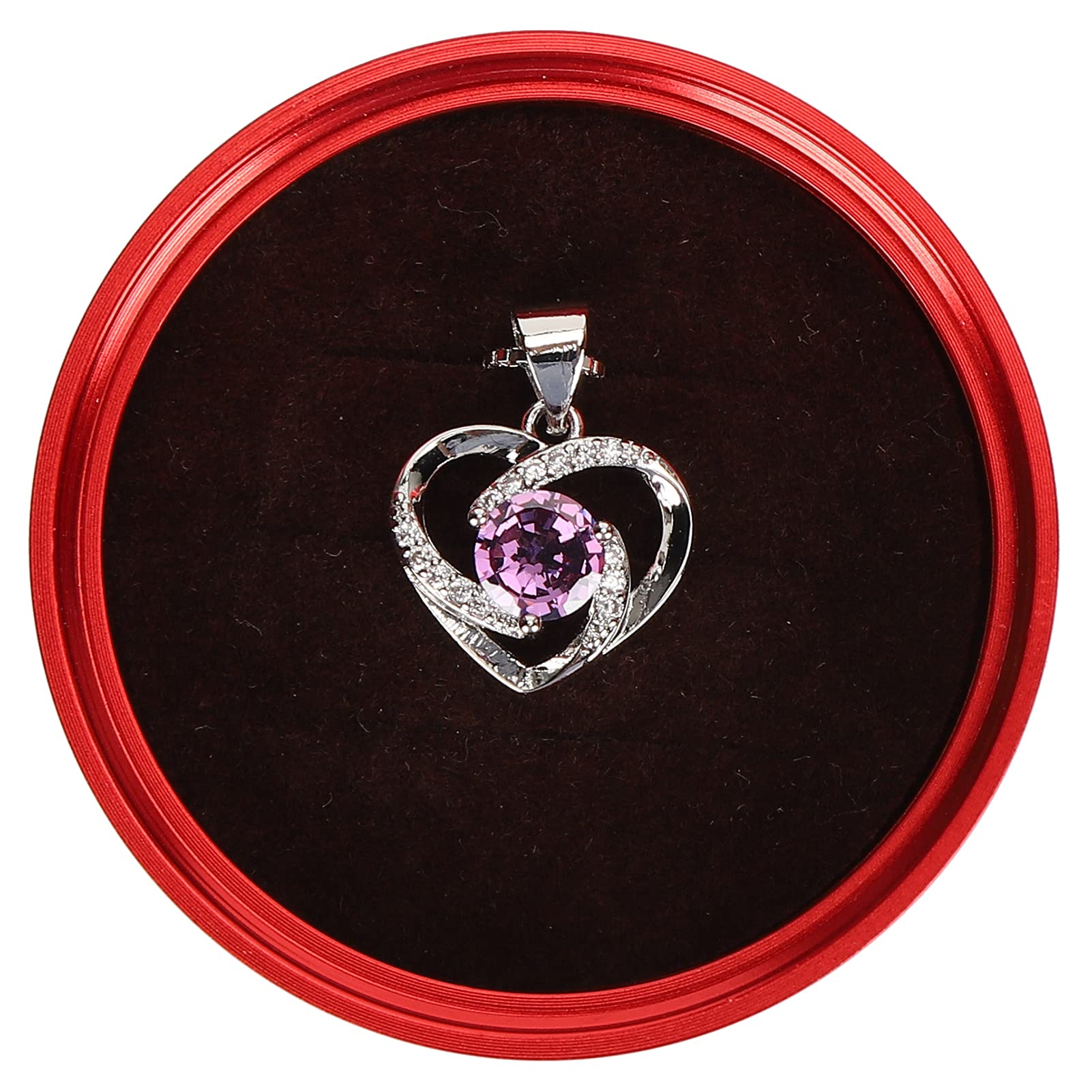 Rose Heart Necklace for Women - Romantic Floral Heart Pendant Jewelry, 925 Sterling Silver Valentine's Day Gift for Mom, Wife, Girlfriend - Perfect for Anniversaries, Birthdays & Special Occasions