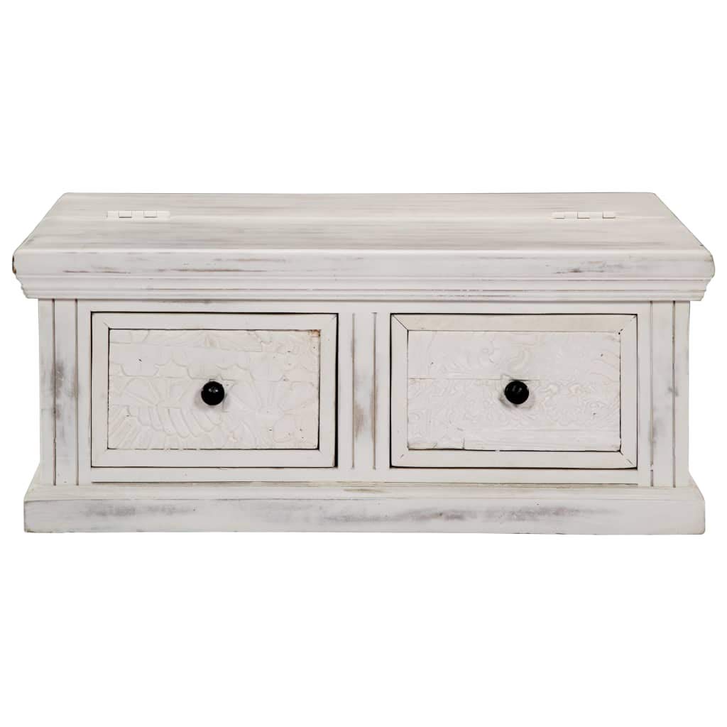 White Mango Wood Coffee Table 27.6