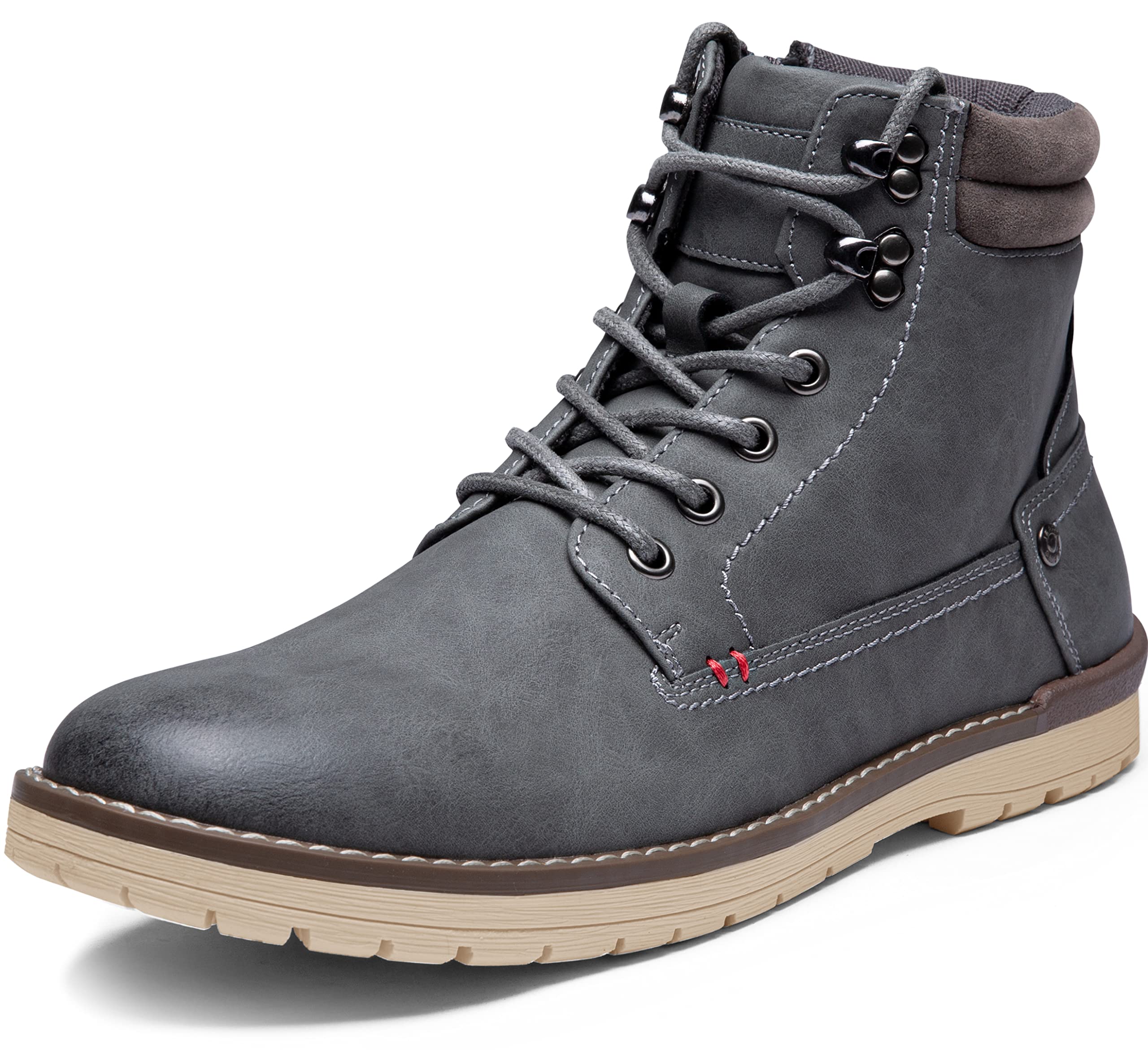 Vostey Men's Casual Motorcycle Combat Ankle Dress Boots - Stylish & Durable Footwear for Riding, Work & Outdoor Adventures
