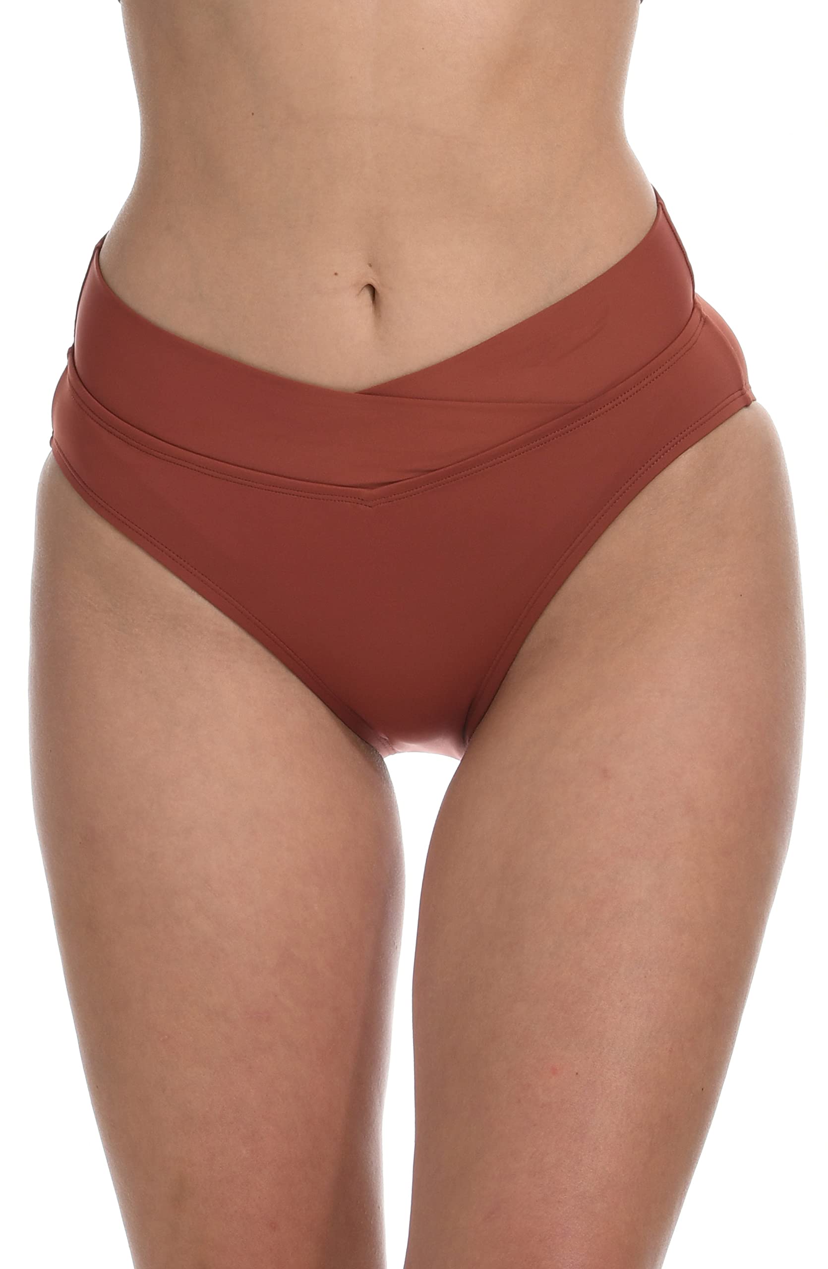 High Waist Bikini Bottom - Sexy Crossover Design Swimwear for Women | Perfect for Beach, Pool, and Summer Vacations