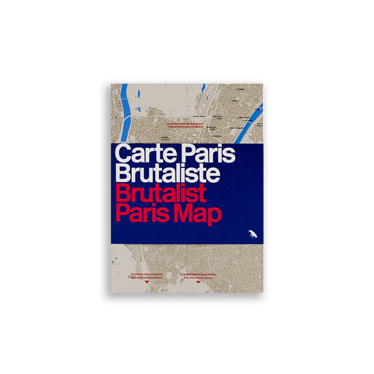 Brutalist Paris Map Art Print - Vintage French City Wall Decor for Home & Office - Perfect for Modern Living Rooms, Bedrooms & Gifts
