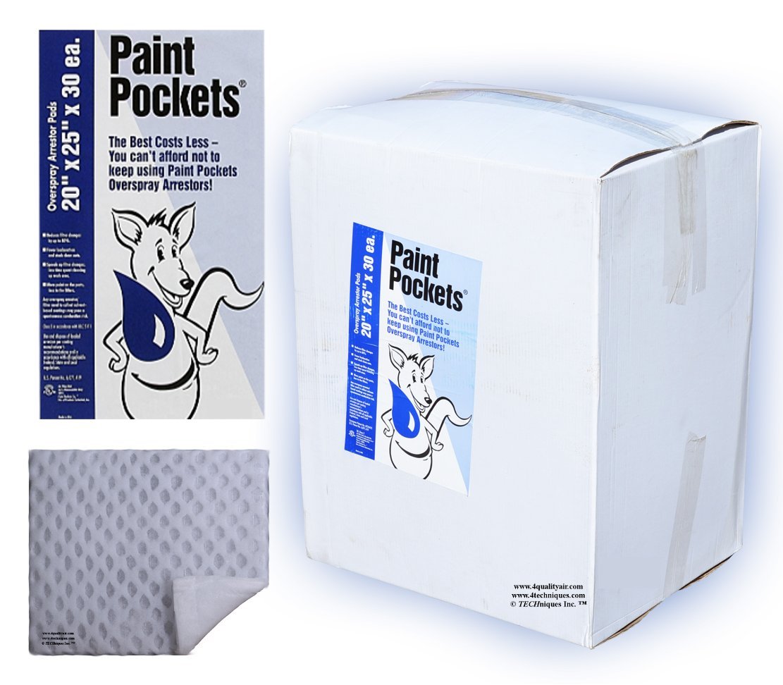 20 x 25 Inch Paint Pockets - Heavy Duty Paint Arrestor Bags for Professional Painters, DIY Home Improvement Projects & Wall Painting - Reusable Drop Cloth Alternative for Clean Workspaces