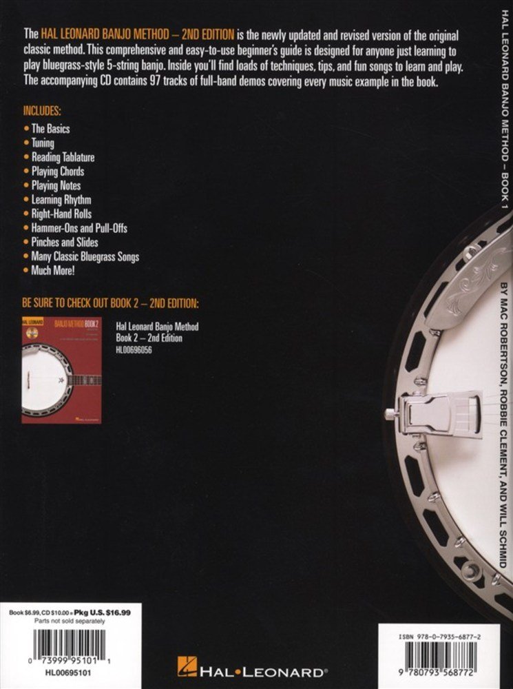 Hal Leonard Banjo Method - Book 1 with Online Audio | Beginner Banjo Lessons & Tutorials | Perfect for Self-Study, Music Classes & Home Practice