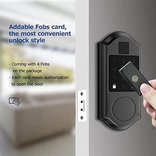 Smart IC Cards & Key Fobs for Narpult Smart Lock - 4 Pack, Compatible with TTLock App for Keyless Entry - Perfect for Home, Office & Airbnb Smart Access Control