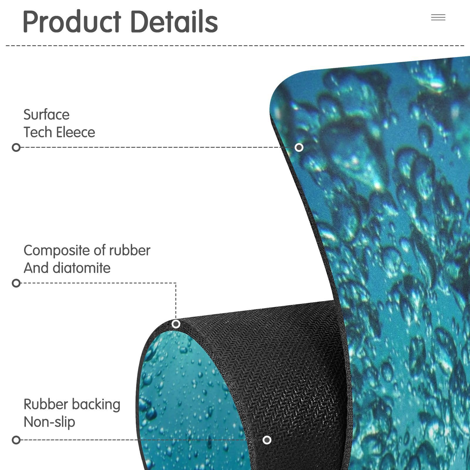 **Non-Slip Kitchen Sink Splash Guard Mat – Absorbent Drip Catcher for Faucet, Bathroom, RV & Bar – 30x5.4 Inch Trimmable Water Bubbles Design (Green, 1PC) – Perfect for Spill Protection & Countertop Safety**