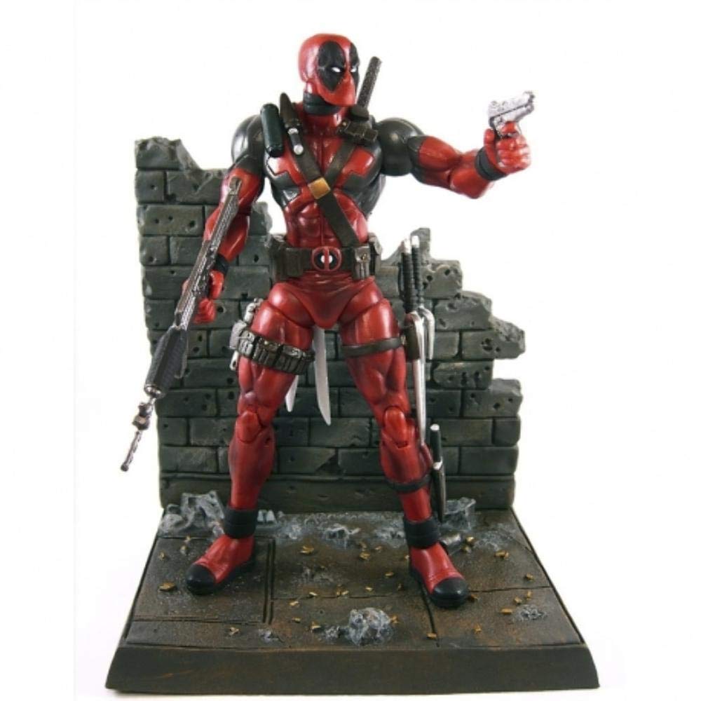 Marvel Select Deadpool Action Figure - Red & Black Superhero Collectible Toy for Display & Play | Perfect for Marvel Fans, Collectors & Gift Giving