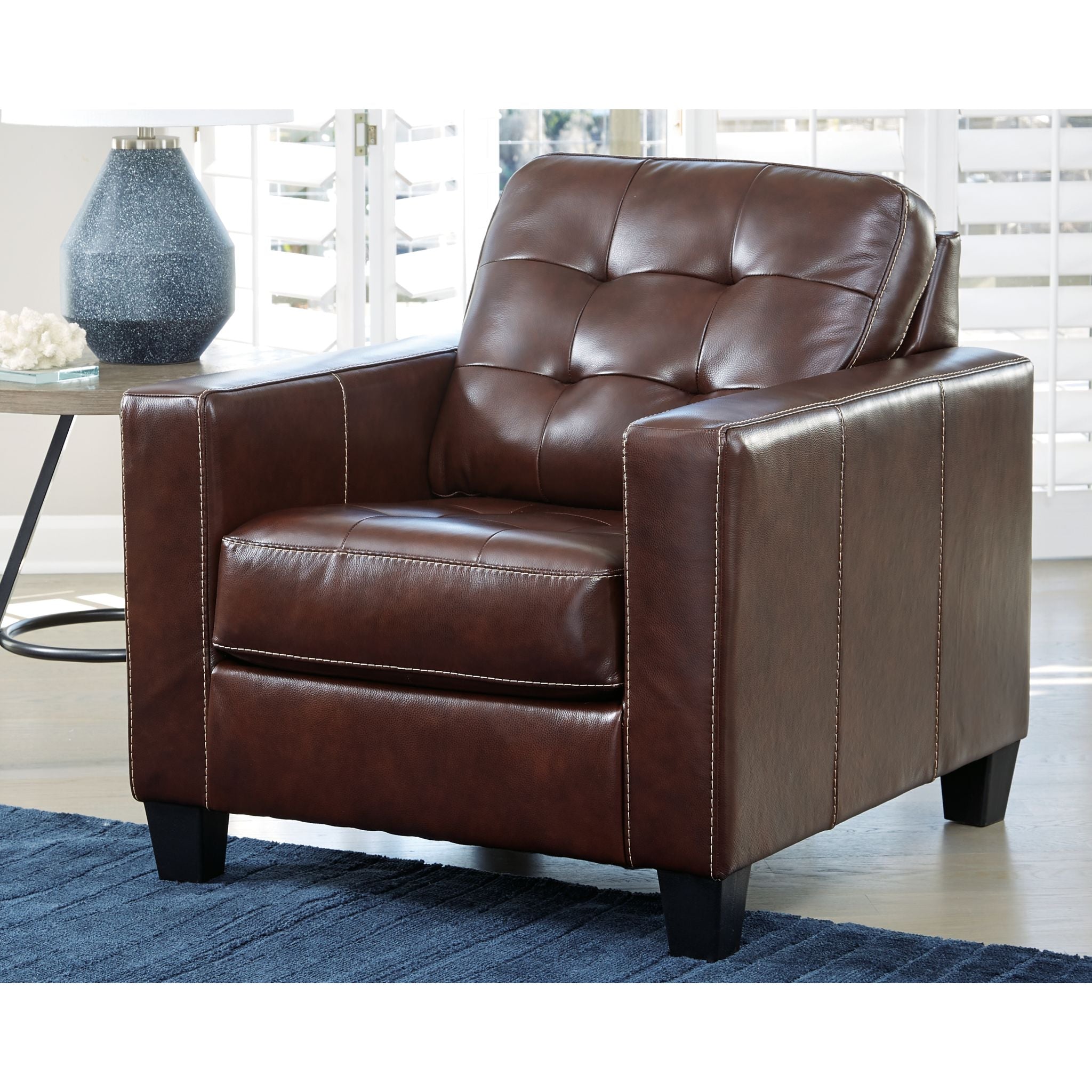 Altonbury Walnut Wooden Chair - Modern Dining Room & Kitchen Furniture for Home & Office Use