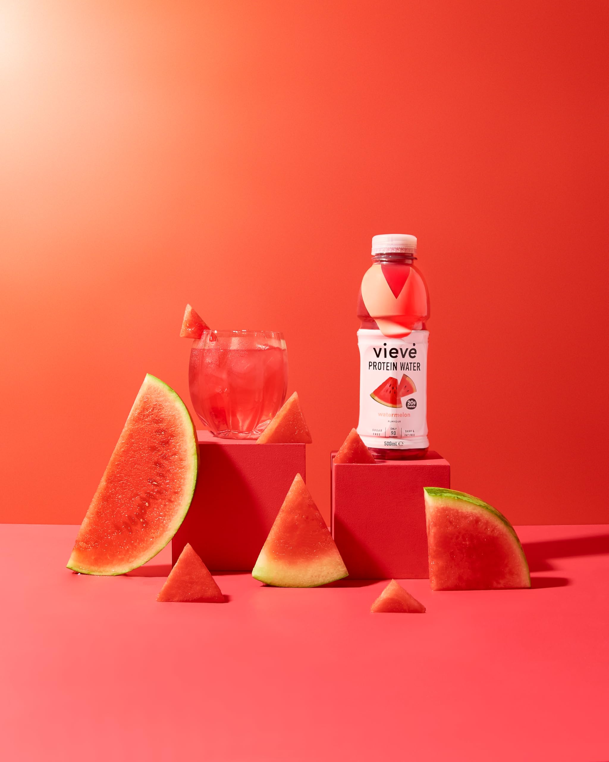 Vieve Protein Water 6 Pack (6x500ml) - Refreshing Watermelon Flavor | 20G High Protein, Sugar Free, Fat Free & Dairy Free | Ready-to-Drink Protein Alternative to Powders & Shakes | Perfect for Post-Workout Recovery, Gym Hydration & Healthy On-the-Go Lifestyle