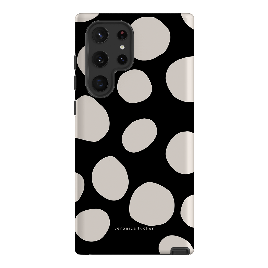 Premium Pebbles Noir Phone Case - Slim Protective Cover for iPhone & Samsung - Perfect for Everyday Use, Travel & Outdoor Activities