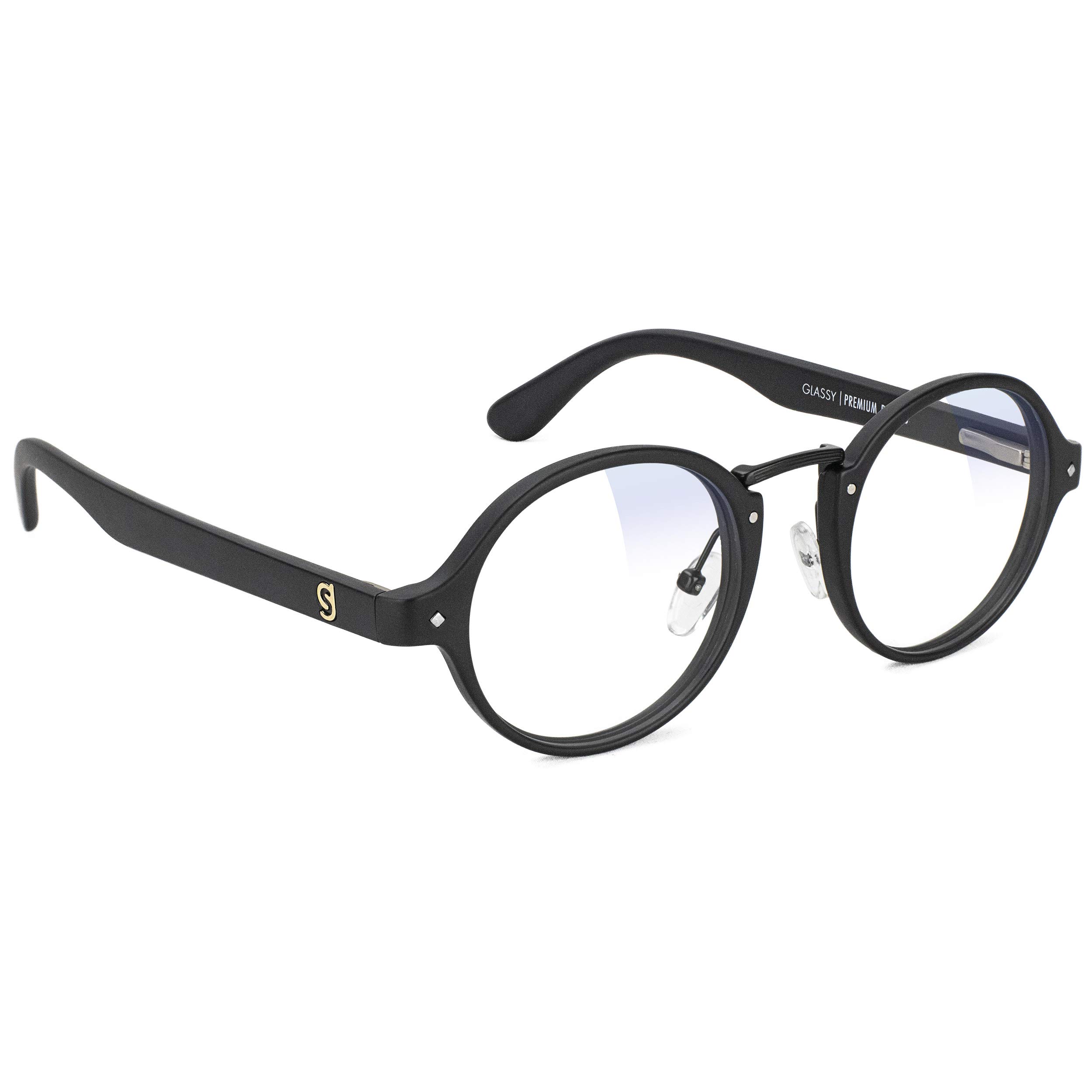 Premium Blue Light Blocking Glasses - Anti Eyestrain & Fatigue Relief for Computer, Gaming & Digital Screen Use - GLASSY Prod HD Clear Lenses for Work, Study & Nighttime Browsing