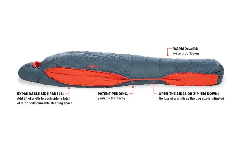 Big Agnes Torchlight 30°F Men's Sleeping Bag - Lightweight Backpacking & Camping Gear for Hiking, Mountaineering & Outdoor Adventures
