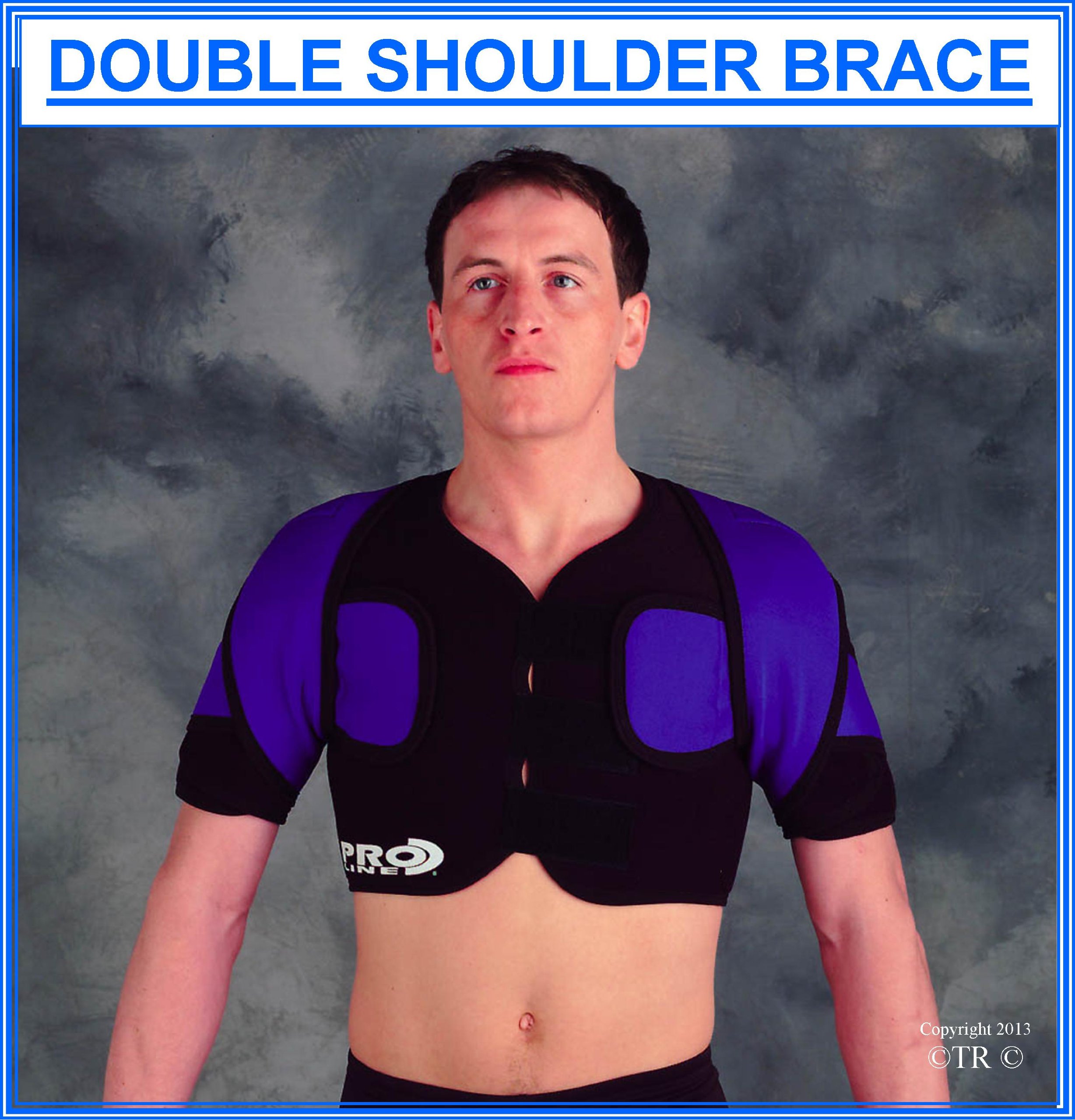 Double Shoulder Brace for Pain Relief - Adjustable & Breathable Support - Black, X Small - Ideal for Posture Correction & Injury Recovery
