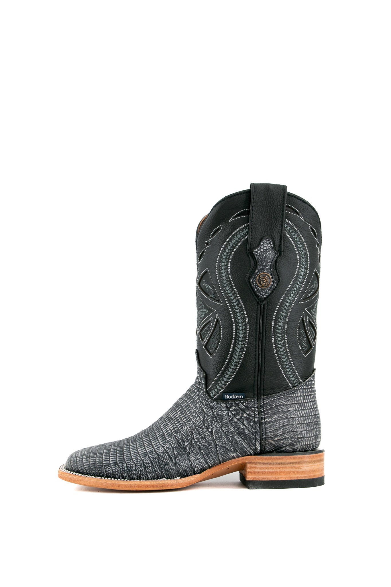 Premium Lizard Print Matte Square Toe Cowboy Boots for Men & Women - Western Style Riding Boots with Comfortable Fit - Perfect for Country Music Festivals, Rodeos & Outdoor Adventures