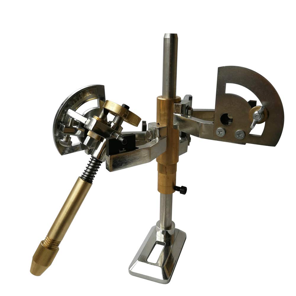 Gem Faceting Machine with 3 Fork Manipulator & Positioning Dial - 32 Jewel Angle Scale for Jade, Gemstone Polishing & Grinding - Perfect for Jewelry Making, Lapidary & DIY Crafting