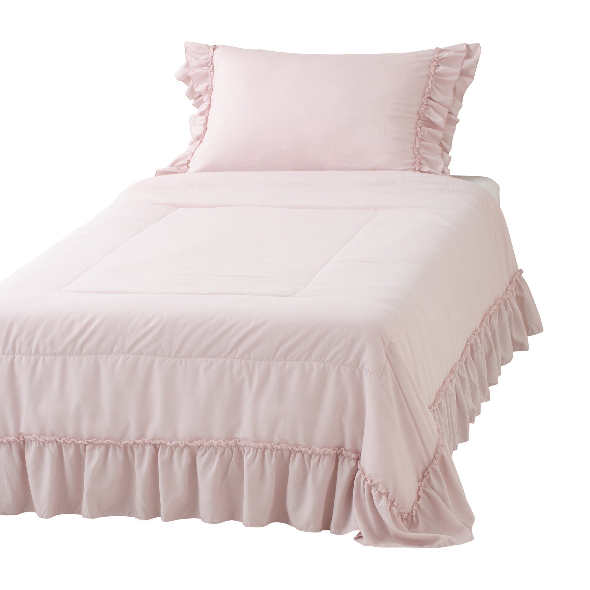 Fuwaro Cooling Blanket - Single Size, Pink Frill Design for Summer Comfort - Perfect for Hot Sleepers, Bedroom & Travel Use