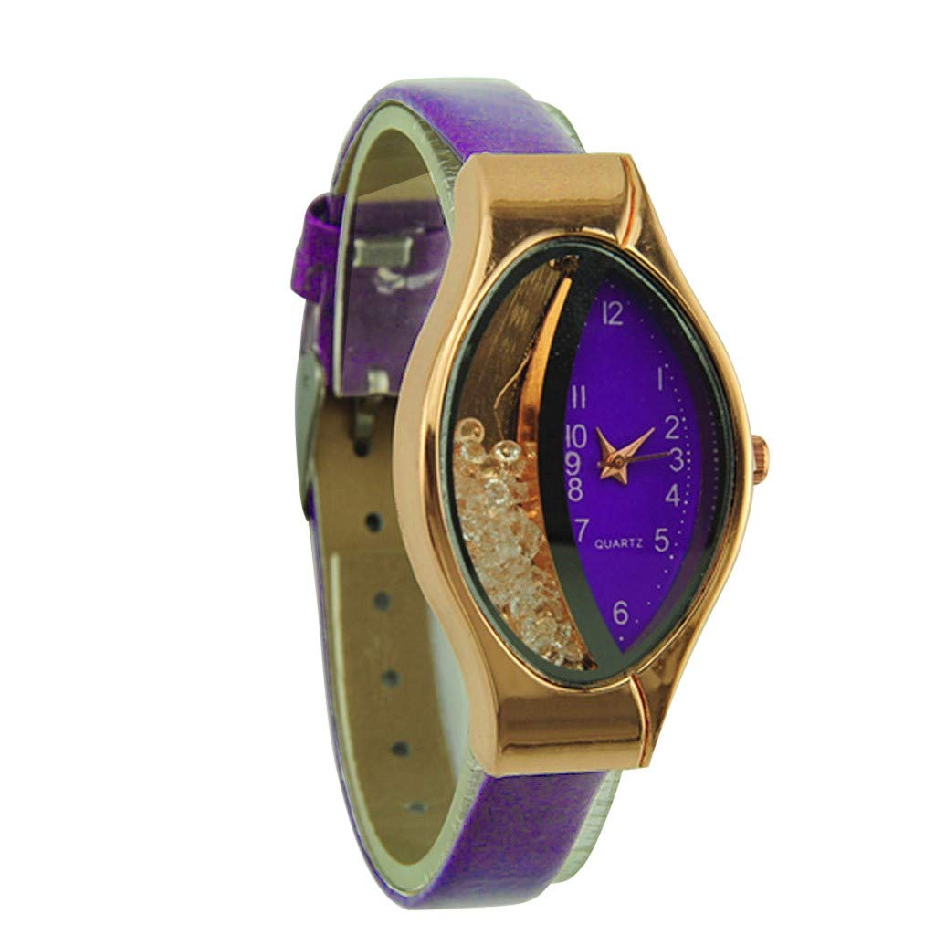 Elegant Ellipse Women's Watch with Leather Band for Office & Casual Wear