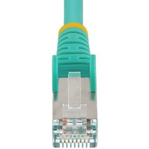 1m CAT6a Ethernet Cable - Aqua LSZH (Low Smoke Zero Halogen) - 10GbE 500MHz 100W PoE++ - Snagless RJ45 with Strain Relief - S/FTP High-Speed Network Patch Cord - Perfect for Home Office, Gaming & Server Rooms
