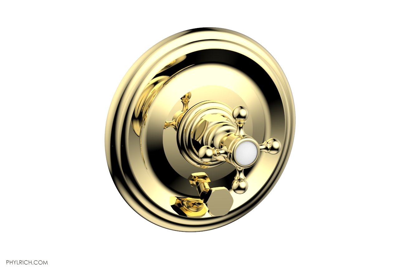 HEX TRADITIONAL Pressure Balance Shower Valve Trim Set with Diverter and Handle - Chrome Finish - Perfect for Bathroom Renovation and Modern Home Upgrade