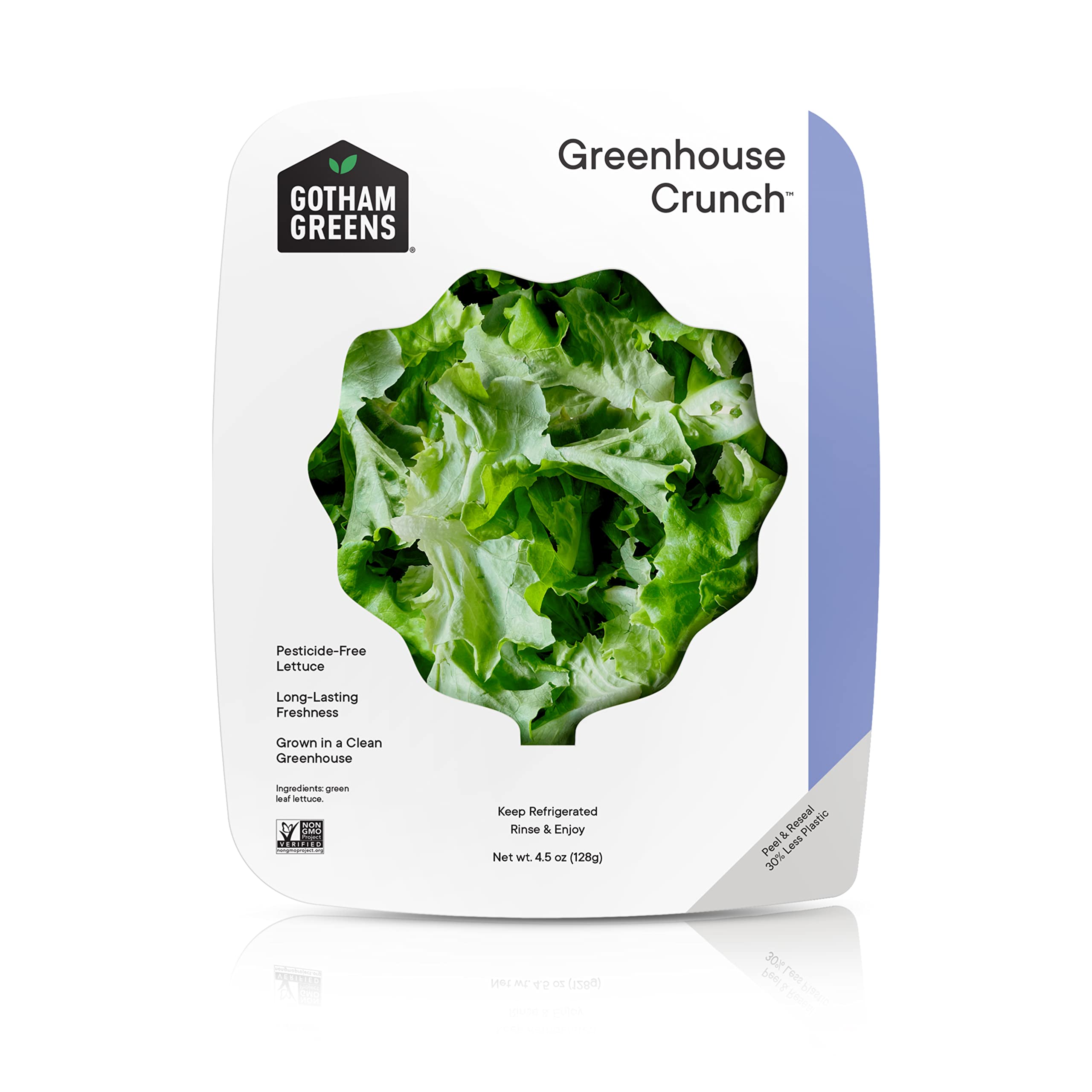Gotham Greens Greenhouse Crunch Lettuce - Fresh Organic Salad Greens, 4.5 Oz - Perfect for Salads, Sandwiches & Healthy Meals