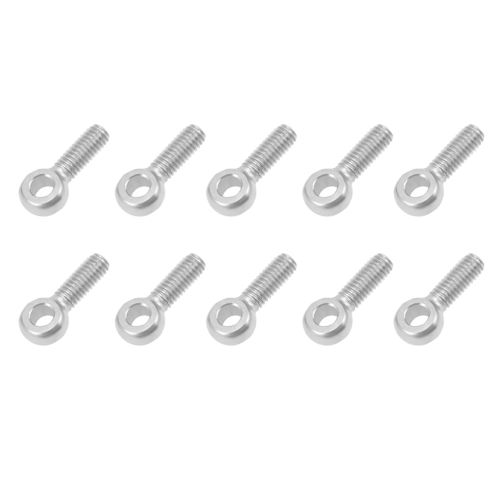 Stainless Steel Eye Bolts M6x20mm (10Pcs) - for Home Renovation & Gate Valves