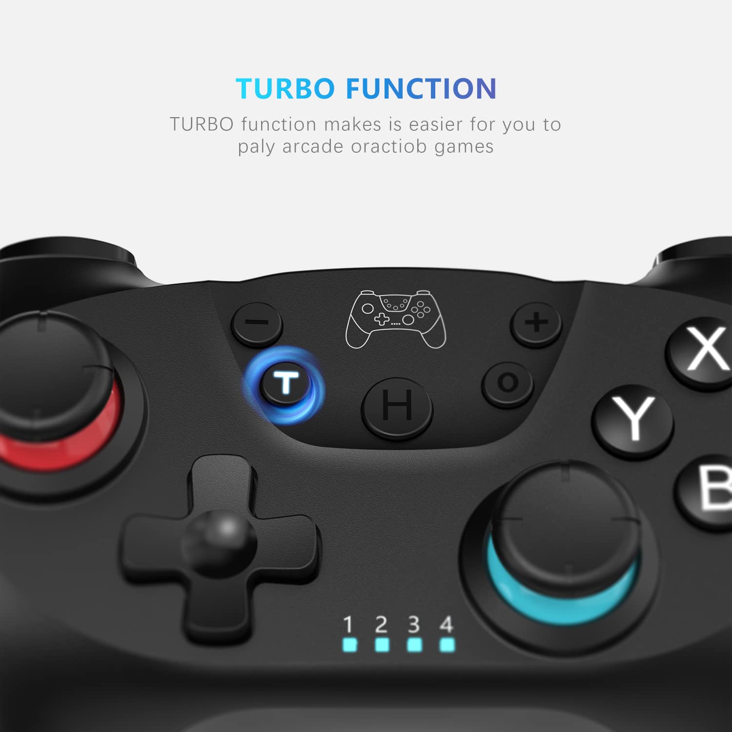 Wireless Switch Pro Controller for Nintendo - Upgraded Programmable Gamepad for Gaming