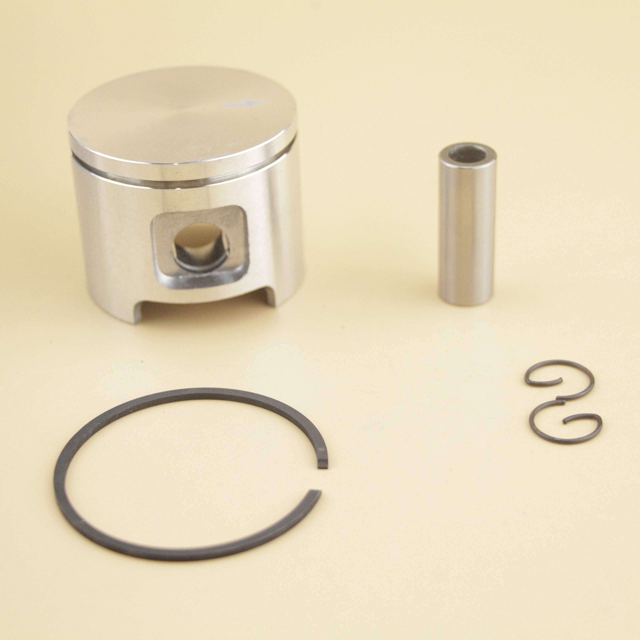 Farmertec 48MM Piston Kit Compatible with Husqvarna 61 Chainsaw - Includes Ring, Pin & Circlip (Part# 503 53 90 02) - Replacement Part for Chainsaw Repair & Maintenance