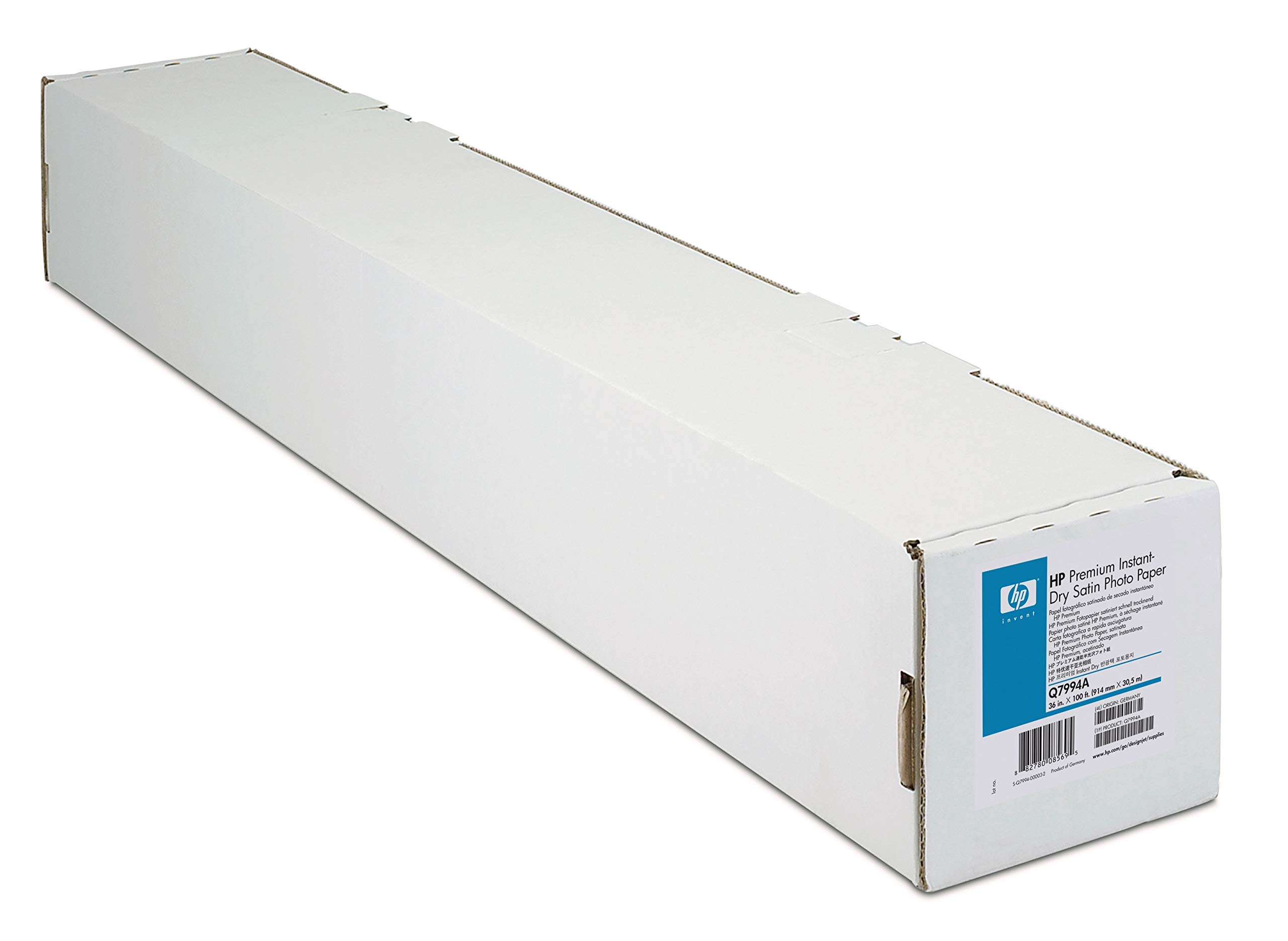 HP Premium Instant-Dry Satin Photo Paper - 36 Sheets, 8.5