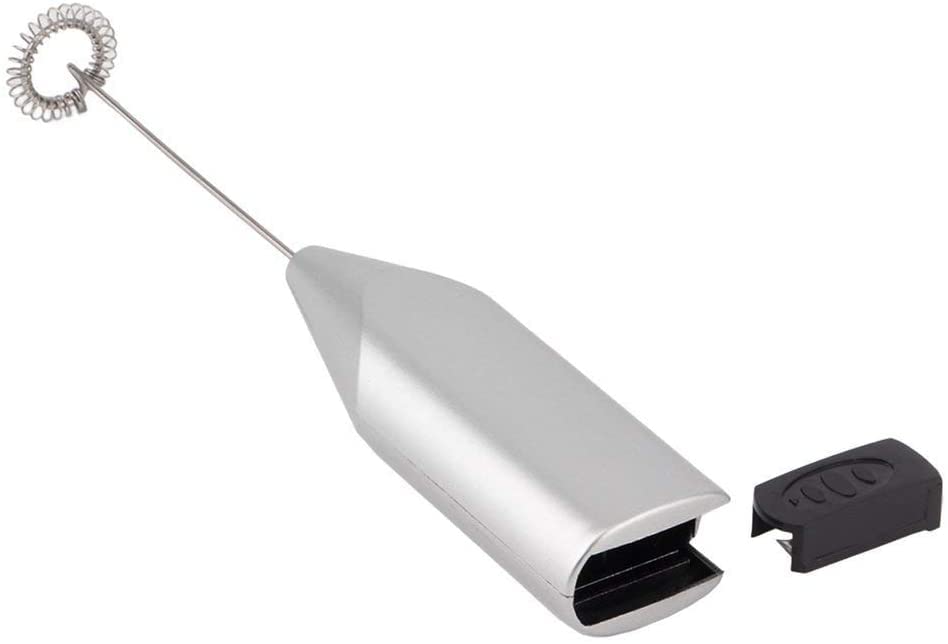 Premium Cordless Milk Frother - Handheld Electric Foam Maker for Cappuccino, Latte, Espresso & Hot Chocolate - Stainless Steel Kitchen Mixer with Safety Guard - Perfect for Coffee Shops, Home Baristas & Office Use