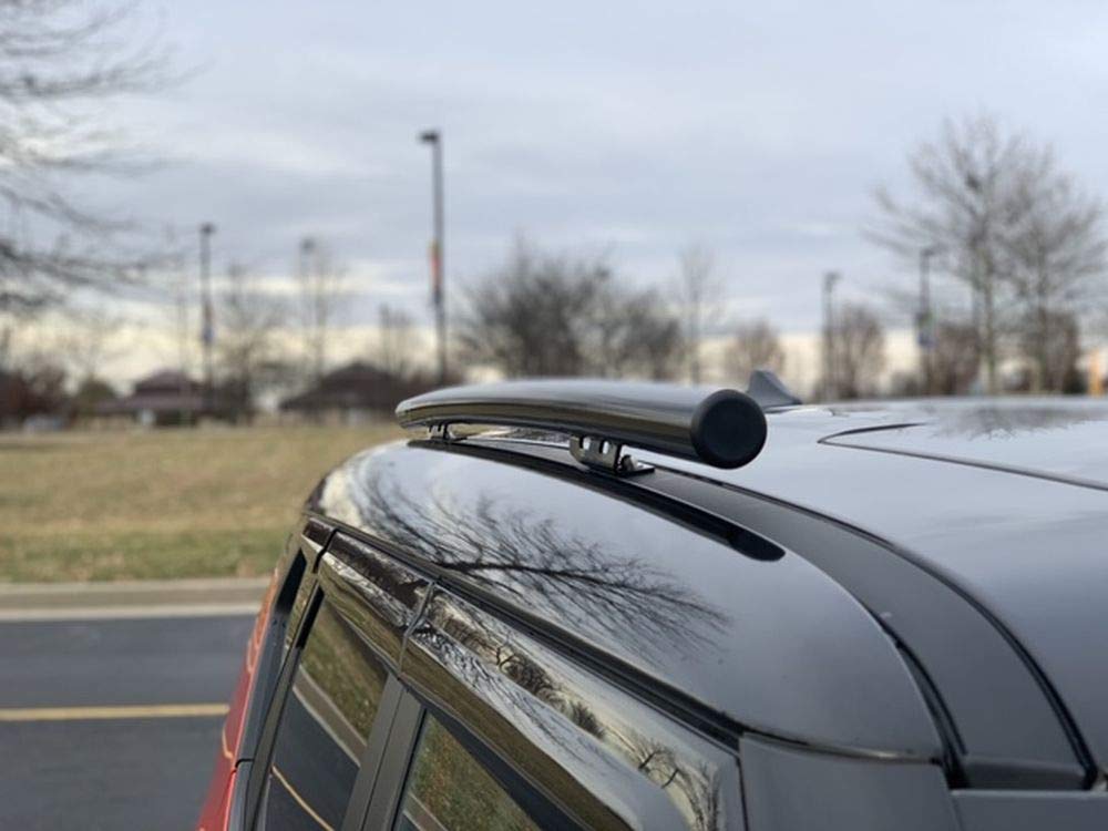 2021 Kia Soul Roof Side Rails - Black Powder Coated Stainless Steel - Perfect Fit for All Naked Roof & EX Models | Heavy-Duty Cargo Carrier for Road Trips & Outdoor Adventures