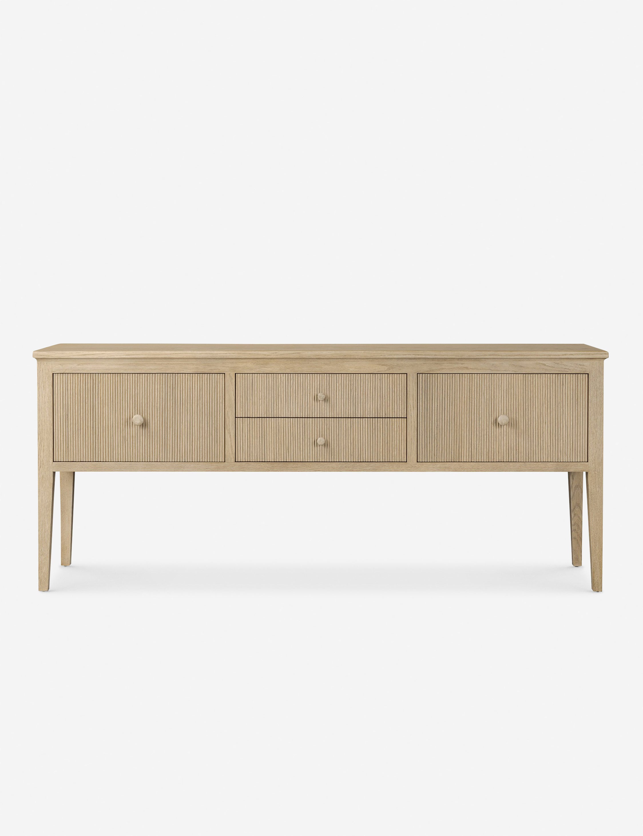 Amber Lewis x Four Hands Bush Sideboard - Modern Wooden Buffet Cabinet for Dining Room & Living Room Storage