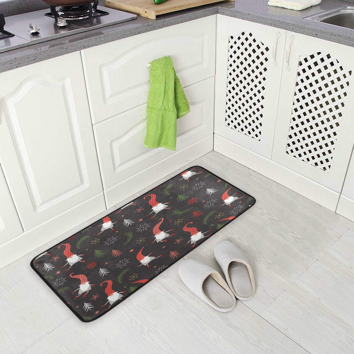 Blueangle Cute Christmas Gnomes Kitchen Mat - 39