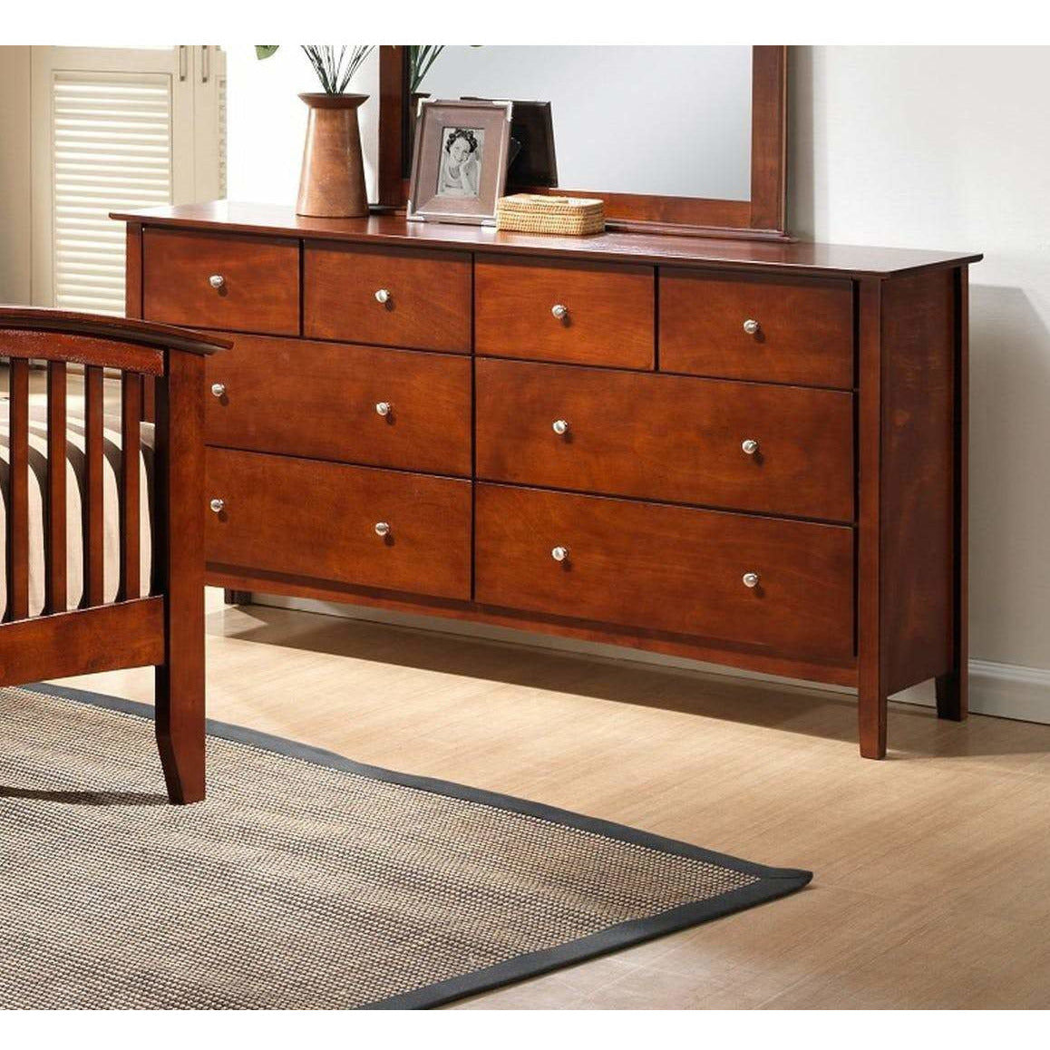Modern Metro Espresso Dresser with Mirror - Stylish Bedroom Furniture for Home Organization - Perfect for Bedrooms, Living Rooms & Guest Rooms