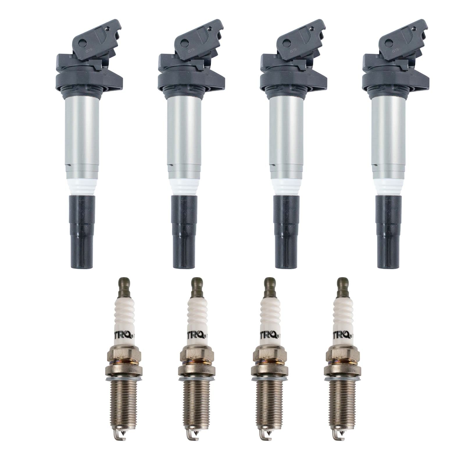 BMW Ignition Coil and Spark Plug Kit - Compatible with 2010-2013 128i, 328i, 328i xDrive, 2010-2011 528i, 2010 528i xDrive, 2010-2012 X3, X5, Z4 - High Performance Replacement Parts for Smoother Engine Start & Better Fuel Efficiency
