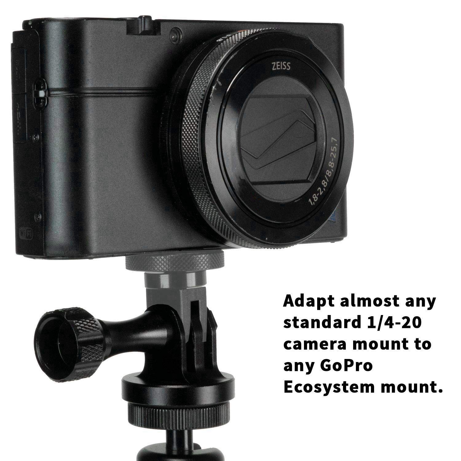 Eighosee 1/4-20 Camera Mount Adapter - Full Aluminum Metal Conversion Adapter for Ecosystem Mounting System - Compatible with DSLR, Mirrorless & Action Cameras - Perfect for Vlogging, Photography & Outdoor Shooting
