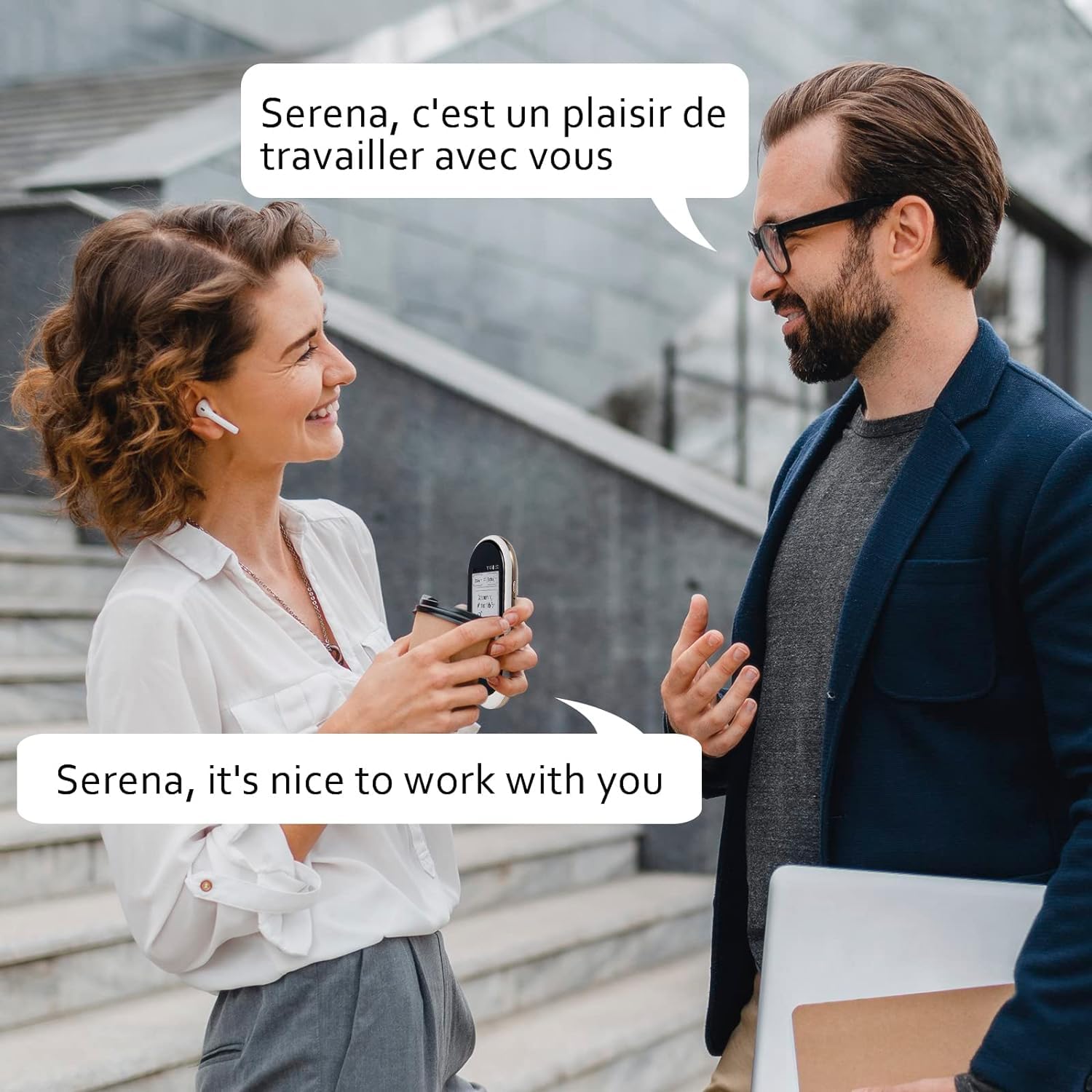 2-Way Instant Language Translator Device - Supports 106 Languages with Voice, Text, Offline & Photo Translation | High Accuracy Portable Translator for Travel, Business Meetings & Language Learning