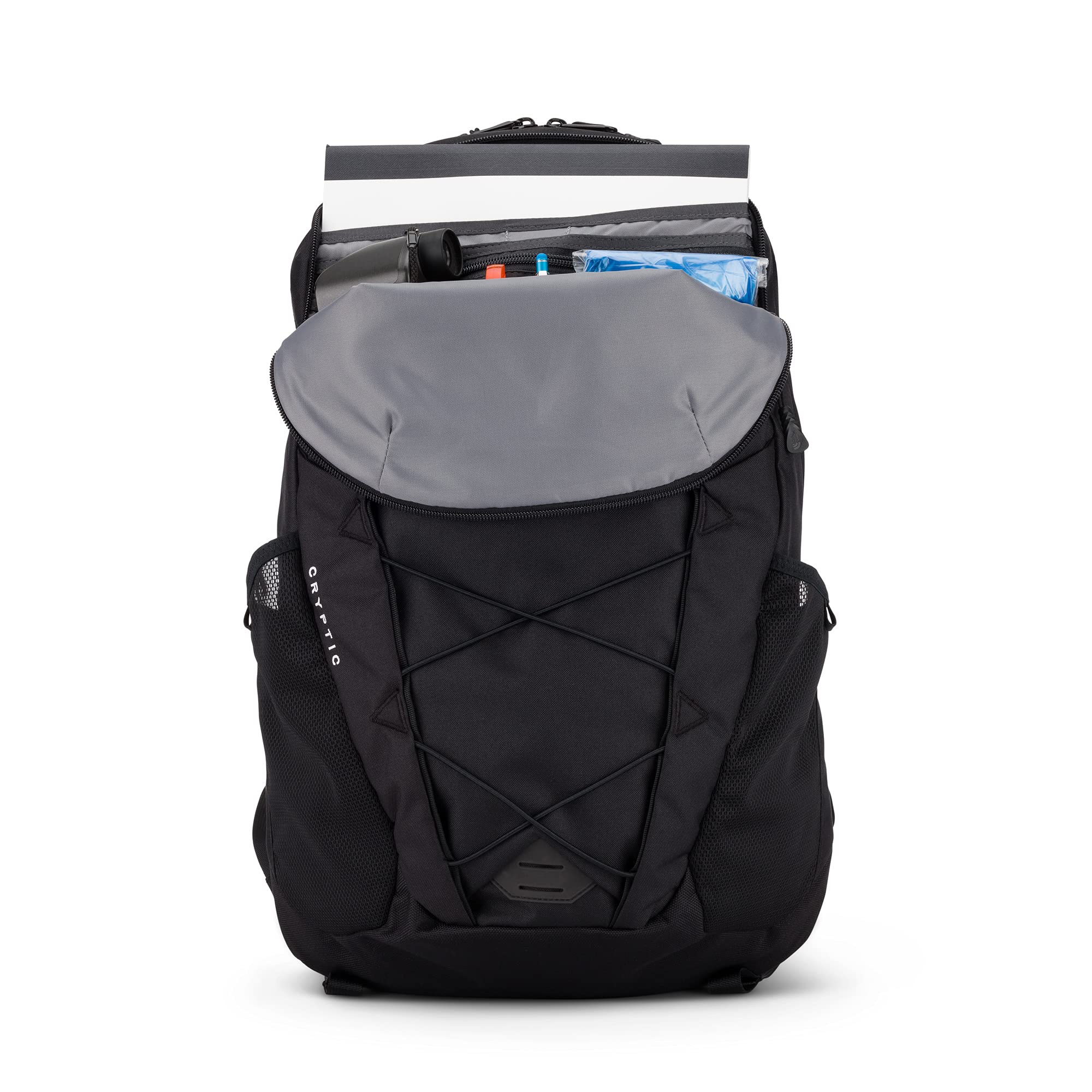 THE NORTH FACE Cryptic Everyday Laptop Backpack for Men & Women - Water-Resistant 15.6 Inch Laptop Backpack with USB Charging Port - Perfect for Work, School, Travel & Commuting