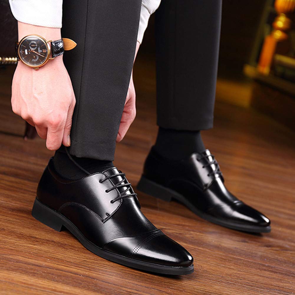 Men's Genuine Leather Oxford Loafers - Business Casual Driving Shoes for Work & Walking - Stylish Boat Moccasins for Office, Travel & Daily Wear