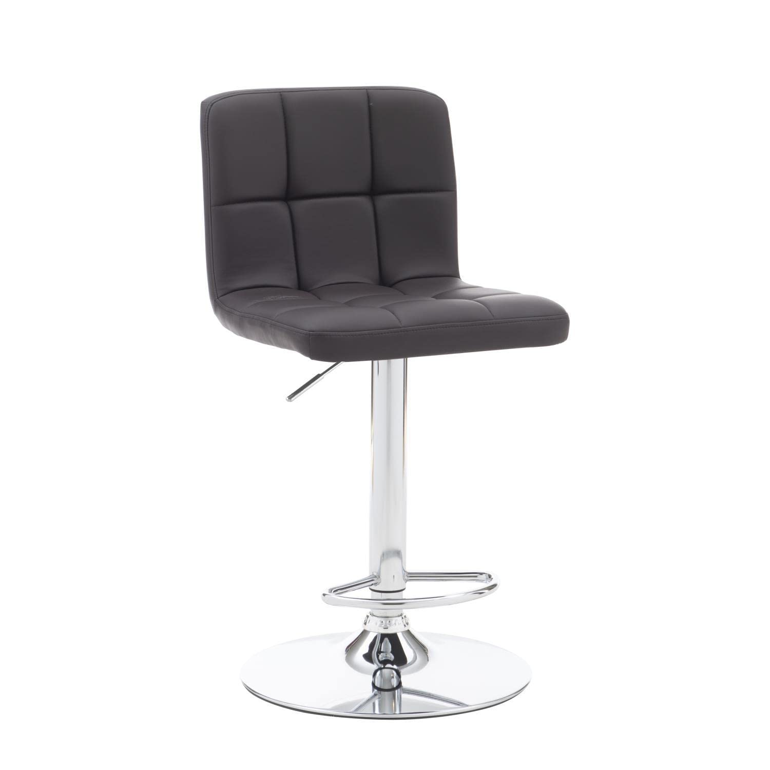 Premium Clayton Barstool in Rich Chocolate Brown - Comfortable & Stylish Bar Height Stool for Kitchen Island, Breakfast Nook, or Home Bar Decor