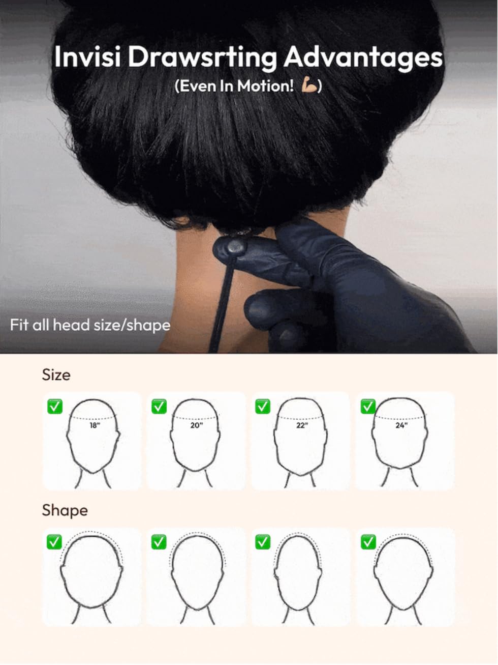 UNICE Glueless Kinky Curly V-Part Human Hair Wig - No Leave Out Upgrade U-Part Wig with Clips (150% Density, 22 Inch, Natural Black) | Afro Kinky Curly V-Shape Wig for Daily Wear, Parties & Special Occasions
