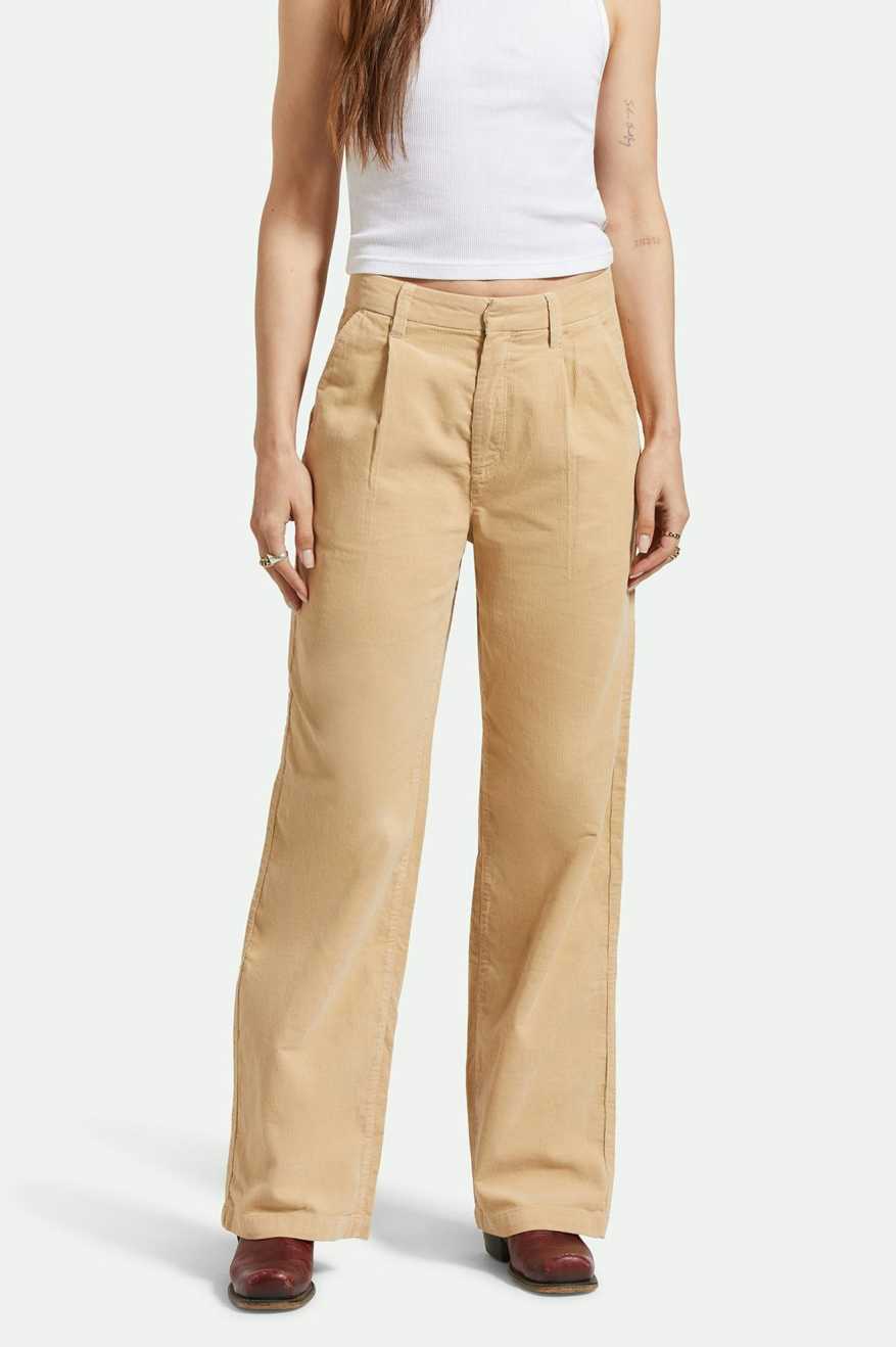 Premium Ludlow Dress Pants for Men - Classic Oat Milk Color Slim Fit Office Trousers | Business Formal Wear, Wedding & Professional Work Attire