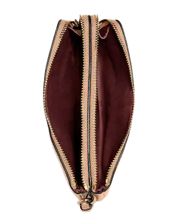 Coach Double Corner Zip Wristlet Crossbody Bag - Stylish Leather Wallet for Women | Perfect for Everyday Use, Travel & Night Out