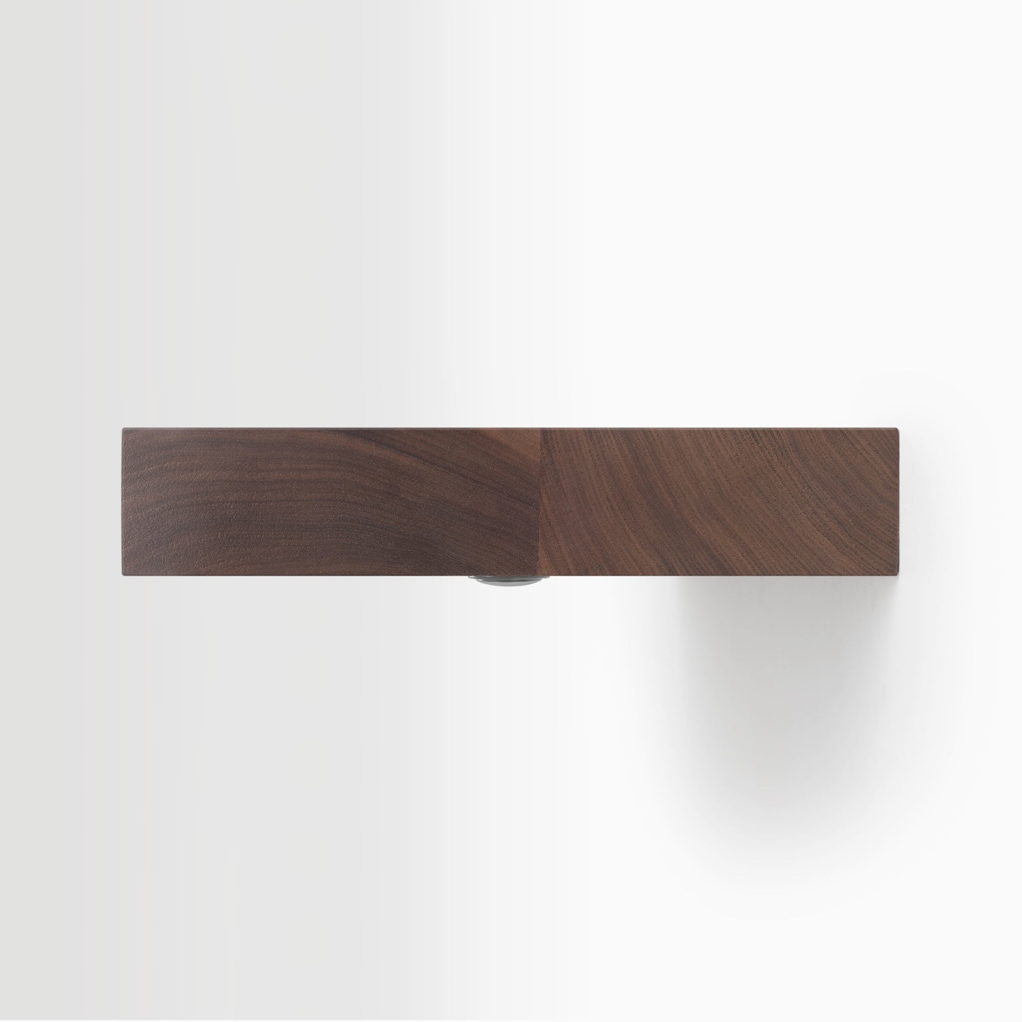 Aksel LED Floating Shelf - Modern Walnut Wood Wall Shelf with Built-in Lighting for Living Room, Bedroom, or Office Decor