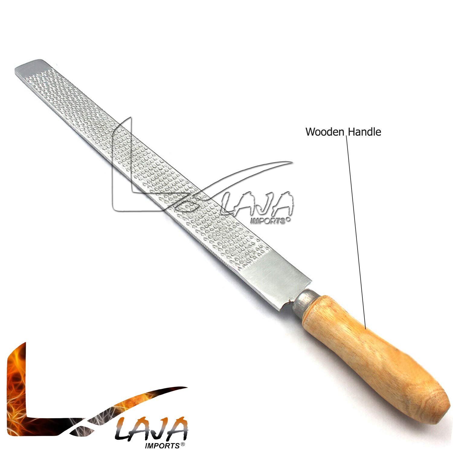 Farrier Rasp File with Wood Handle - Professional Hoof Care Tool for Horses, Goats & Livestock | Durable Equine Hoof Trimming File for Farriers & Veterinarians | Ideal for Stable Grooming, Farm Maintenance & Educational Use